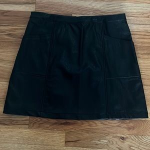 Girls leather skirt